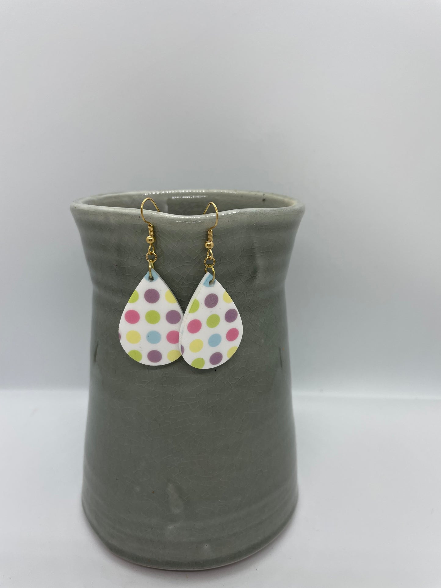 Printed Acrylic Small Earrings