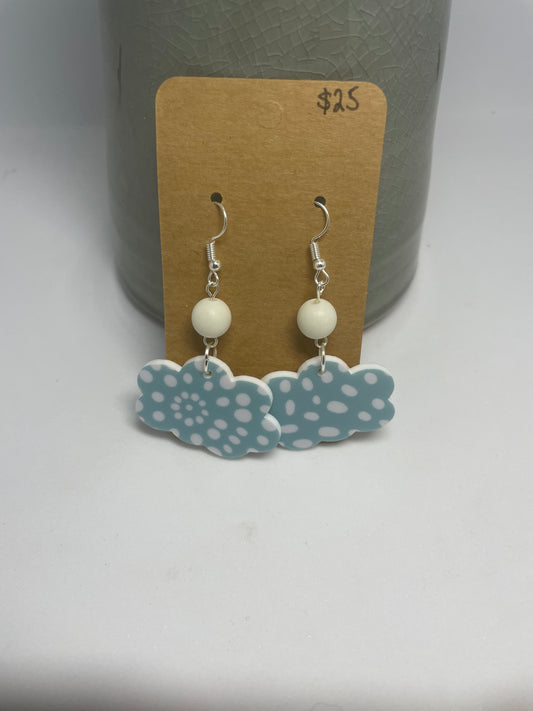 Cloud acrylic earrings