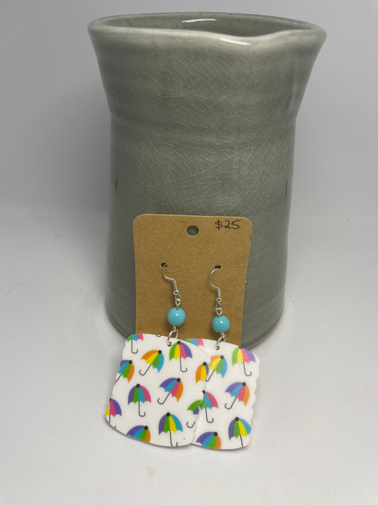 Rainwater tank acrylic earrings